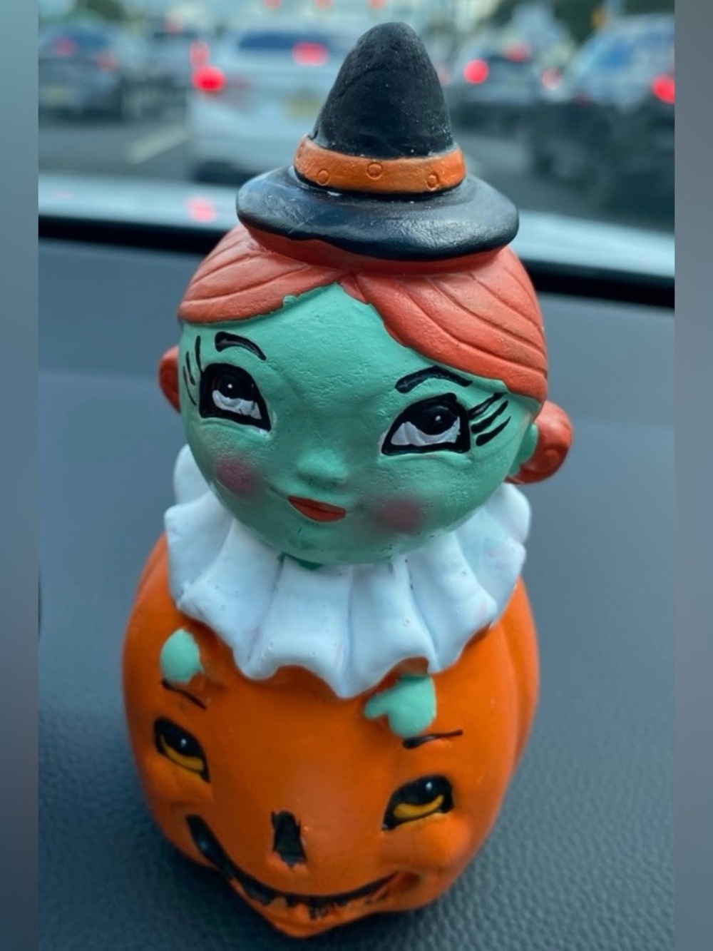 Halloween Witch Pumpkin Figurine